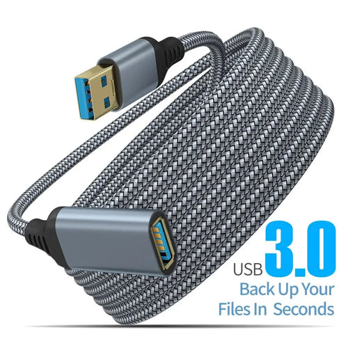 UTHAI Nylon Braided USB 3.0 Male-To-Female High-Speed Transmission