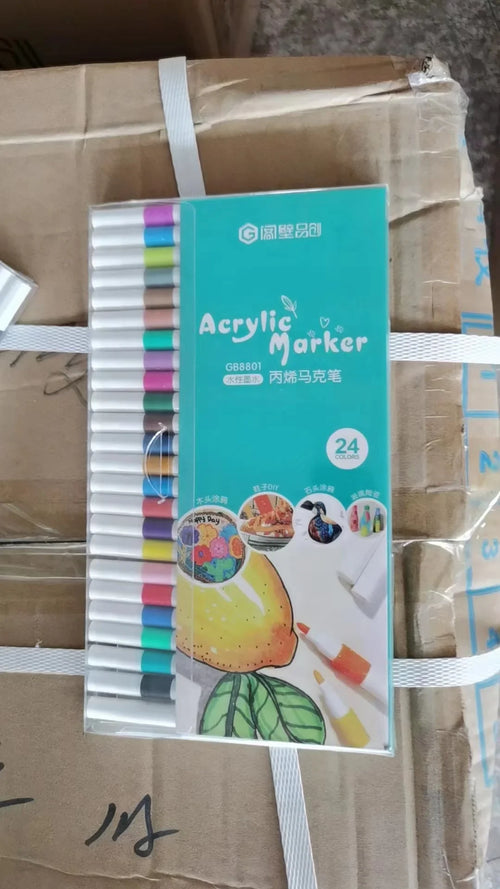 12/24/48/48pcs/set Colorful Highlighter Pastel Pen Art Marker Painting