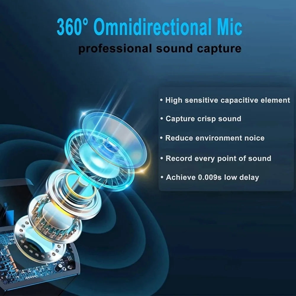 Xiaomi Mijia Wireless Lavalier Microphone with Charging Box Audio