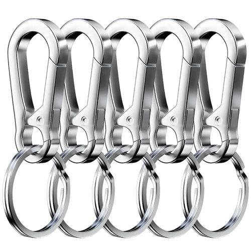 1/5PCS Metal Gourd Buckle Keychain Climbing Hook Car Keychain Strong