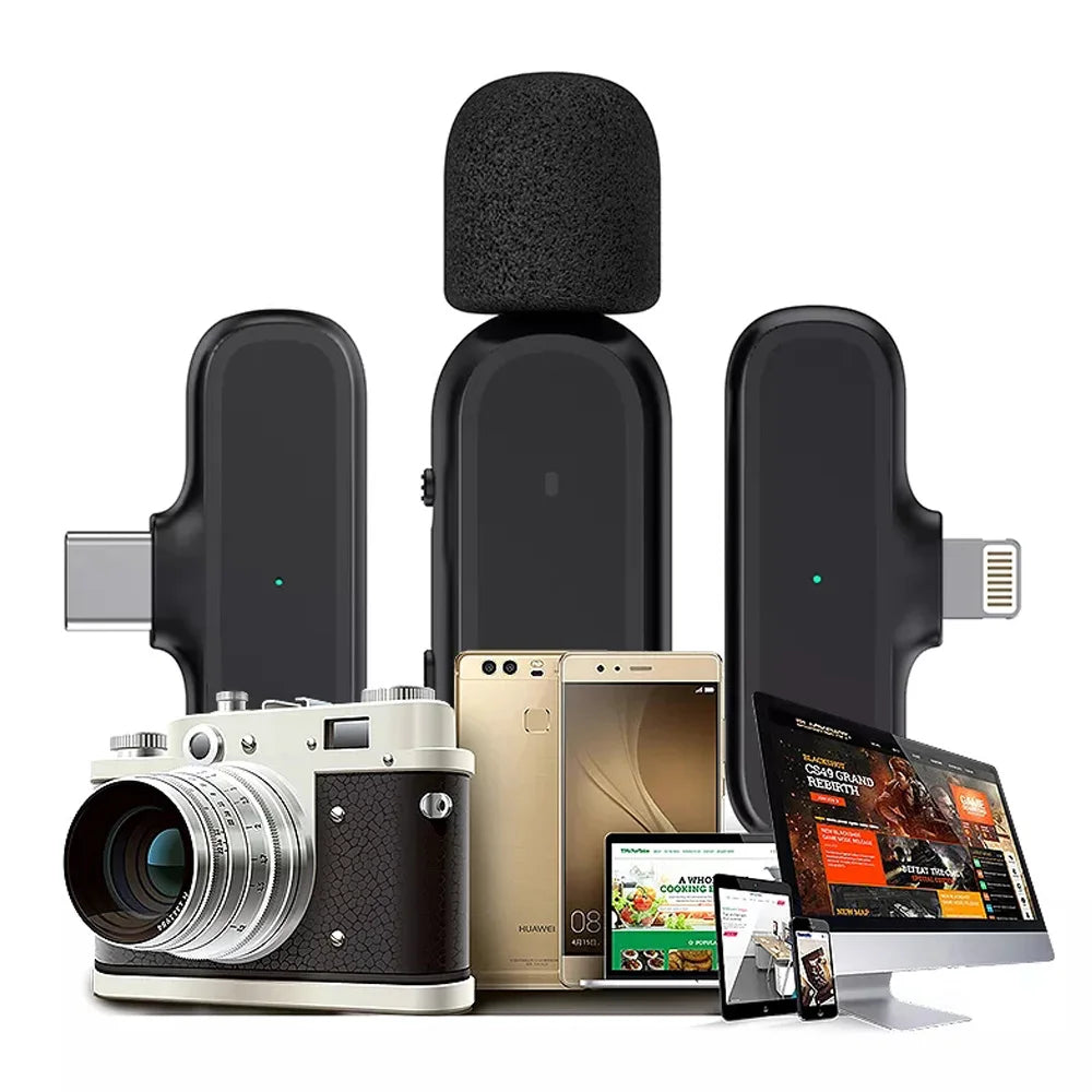 Xiaomi Mijia Wireless Lavalier Microphone with Charging Box Audio