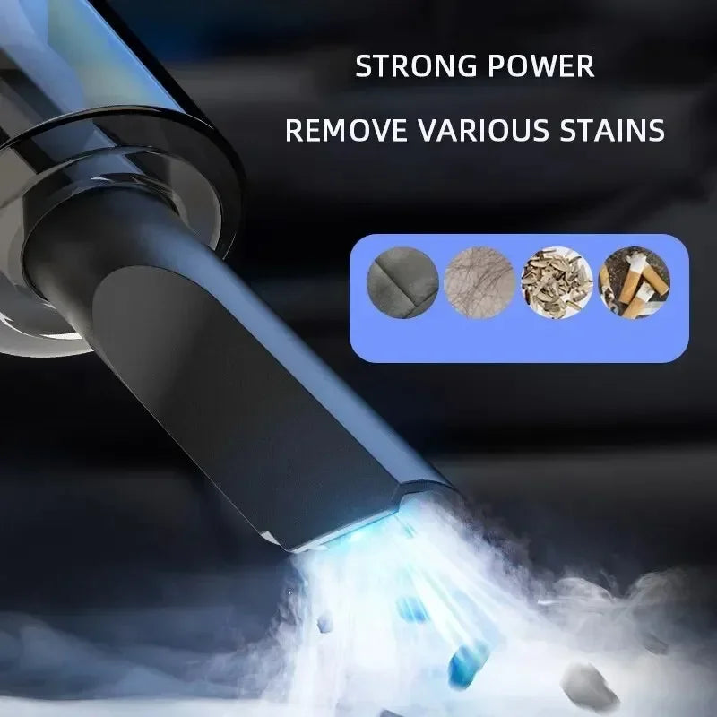 120W Portable Car Vacuum Cleaner USB Charging Handheld Cordless Vacuum