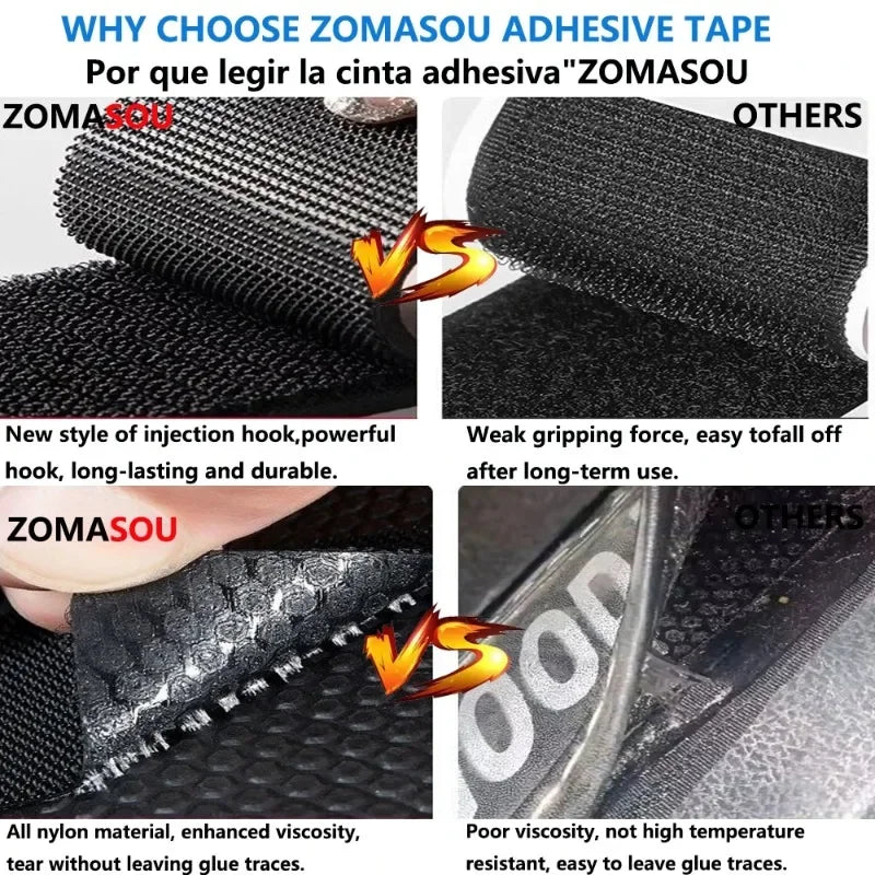10/100 Self Adhesive Fastener Tape Extra Strong Carpet Fixing Sticker