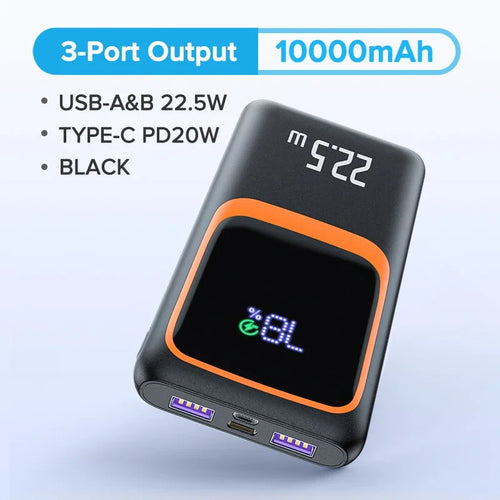 QOOVI 20000mAh Power Bank External Large Battery Capacity PD 22.5W