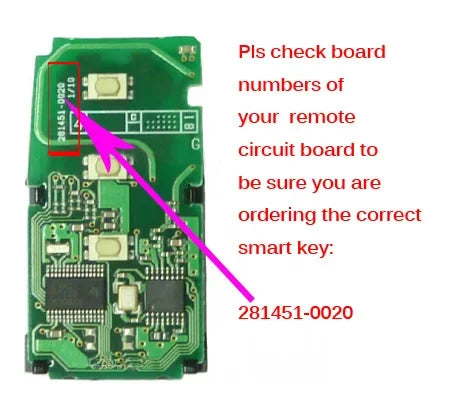 3 Button Smart Prox Remote Key Fob 312/314.3/433MHz 8A Chip for Toyota