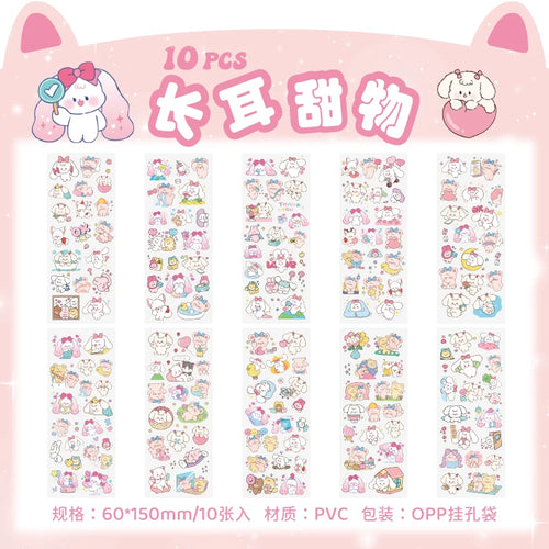 150PCS+ Card Kawaii Scrapbooking Bicycle Decals Gift Frog Students