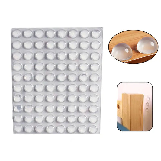 100pcs 8mmx2mm Transparent Silicone Granules Door Handle Sticker