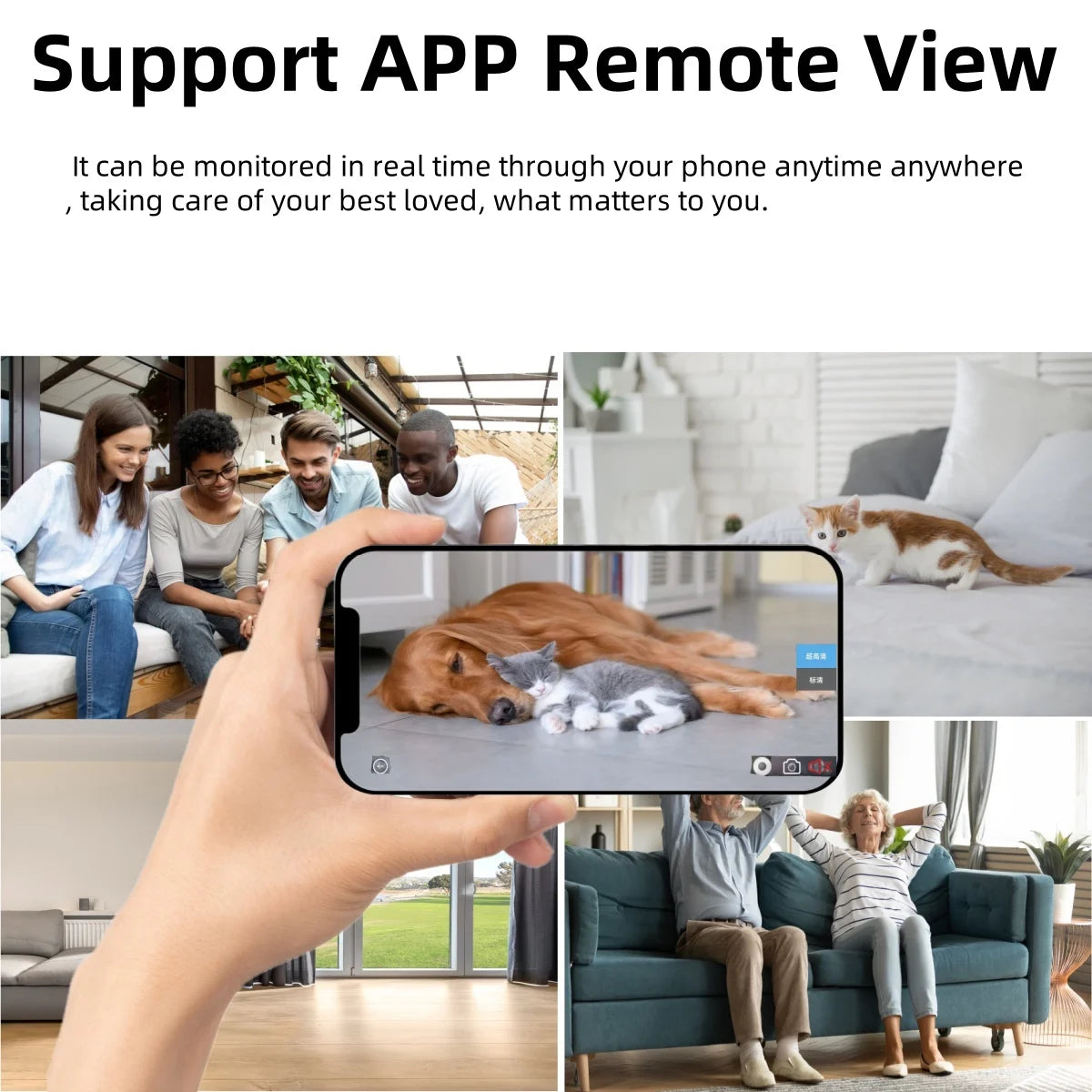 HD WiFi Mini Camera DIY Module Home office Security Nanny Cam Alarm