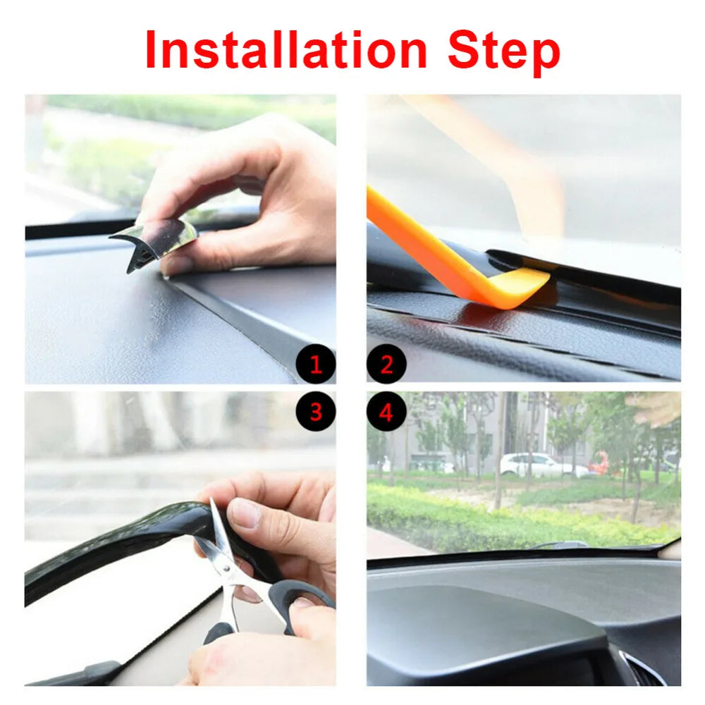 1.6M Universal Rubber Auto Dashboard Dust Proof Seal Sealing Strip