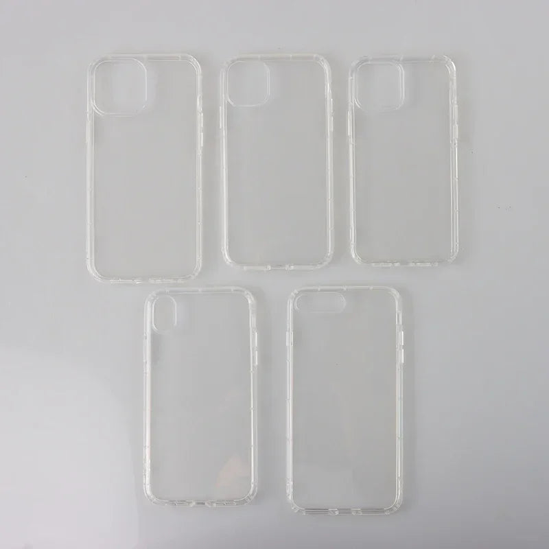 Luxury Transparent Soft Acrylic Phone Case for iPhone 16 15 Pro Max 11
