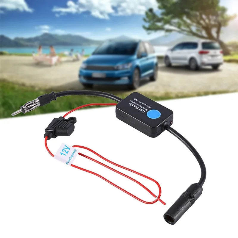 Universal Practical FM Signal Amplifier Anti-interference Car Antenna