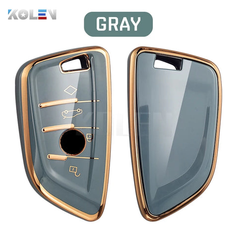 Fashion TPU Car Remote Key Case Cover Shell Fob For BMW X1 X3 X5 X6 X7