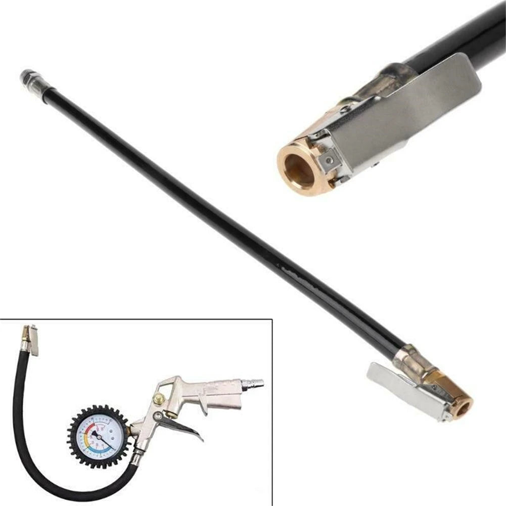 Air Tyre Inflator Pressure Car Auto Tire Hose Pump Gauge Hose