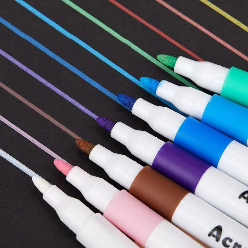 12/24/48/48pcs/set Colorful Highlighter Pastel Pen Art Marker Painting