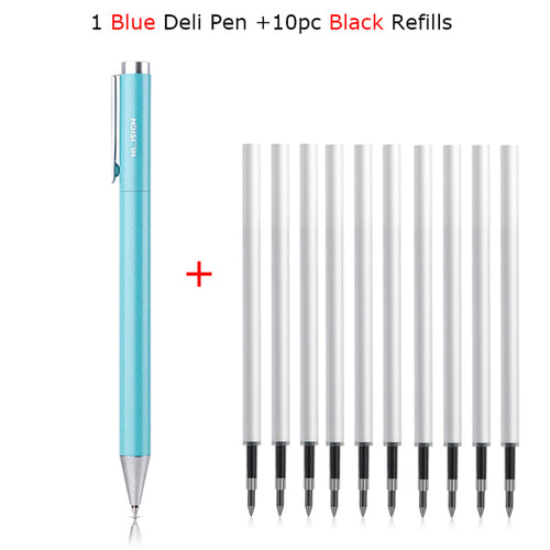Xiaomi Deli Metal Gel Pen Rollerball Caneta Ручка Ballpoint 0.5mm