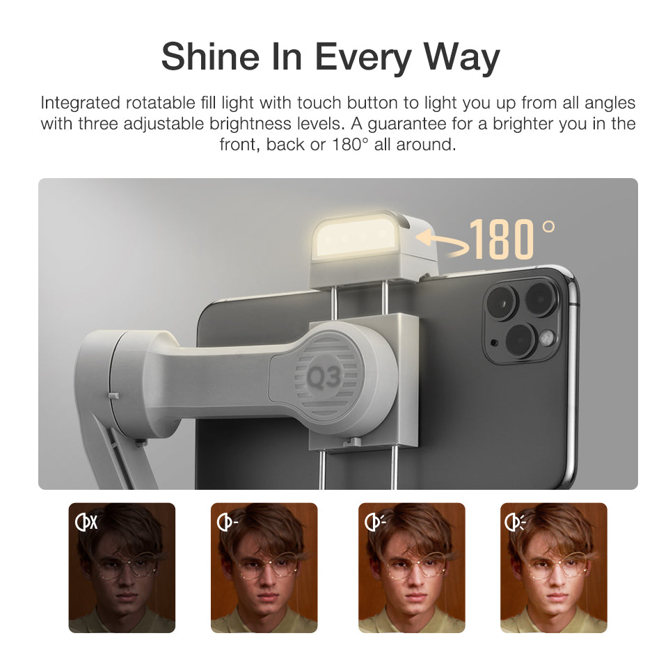 Zhiyun Official Smooth Q3 Phone Gimbal 3-axis Smartphones Handheld