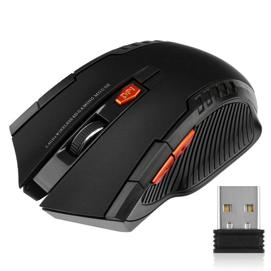 2.4G Wireless Mouse USB Receiver 6 Buttons Professional Optical