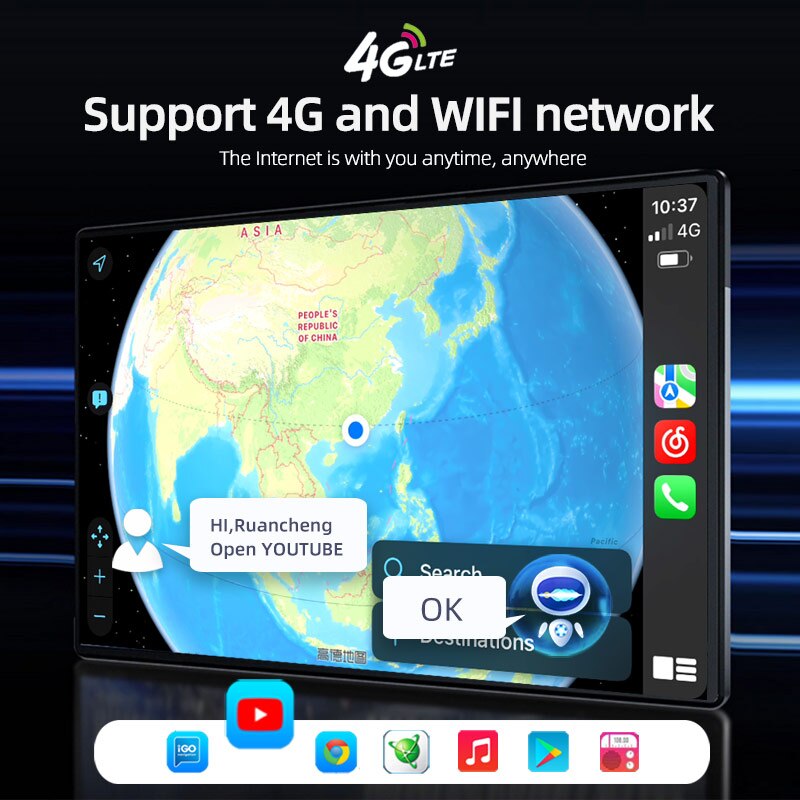 2 Din Android 11 Car Radio Autoradio 7 9 10 Inch Universal Wifi Gps