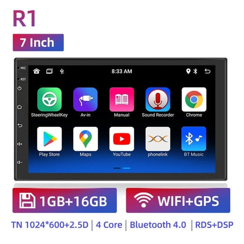 2 Din Android 11 Car Radio Autoradio 7 9 10 Inch Universal Wifi Gps