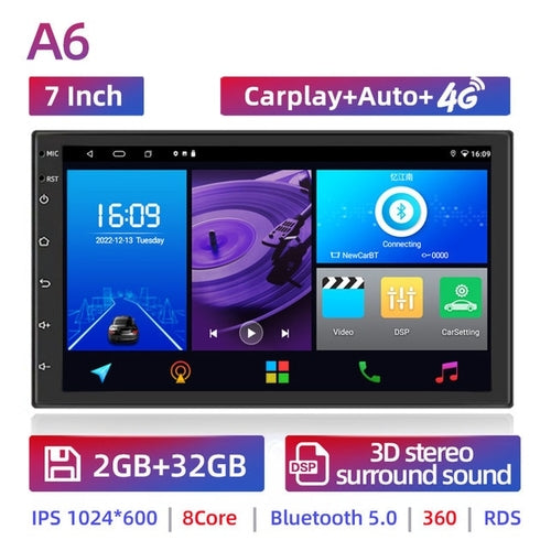 2 Din Android 11 Car Radio Autoradio 7 9 10 Inch Universal Wifi Gps