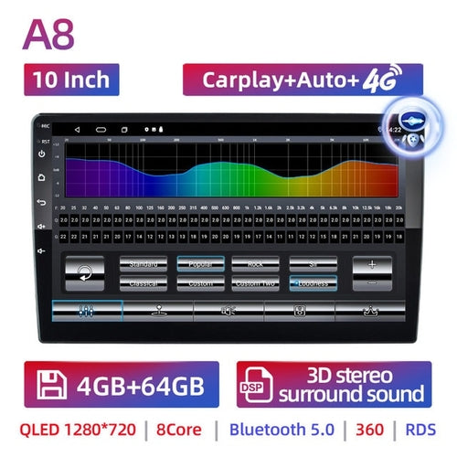 2 Din Android 11 Car Radio Autoradio 7 9 10 Inch Universal Wifi Gps