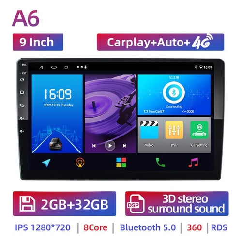 2 Din Android 11 Car Radio Autoradio 7 9 10 Inch Universal Wifi Gps