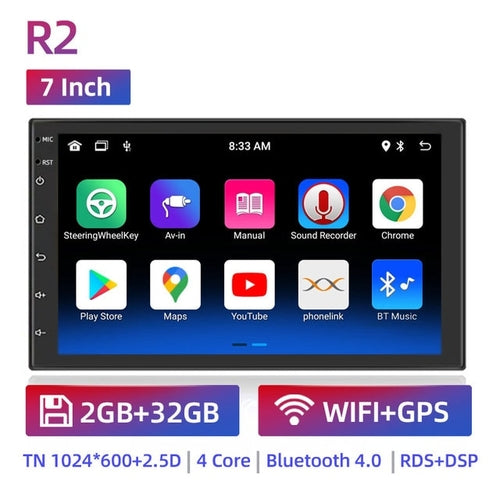 2 Din Android 11 Car Radio Autoradio 7 9 10 Inch Universal Wifi Gps