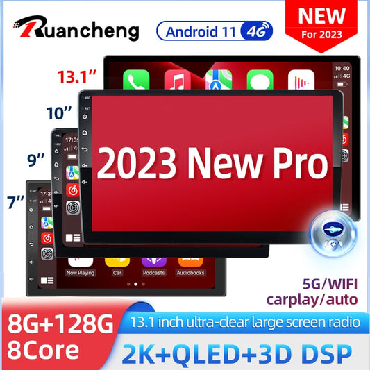 2 Din Android 11 Car Radio Autoradio 7 9 10 Inch Universal Wifi Gps