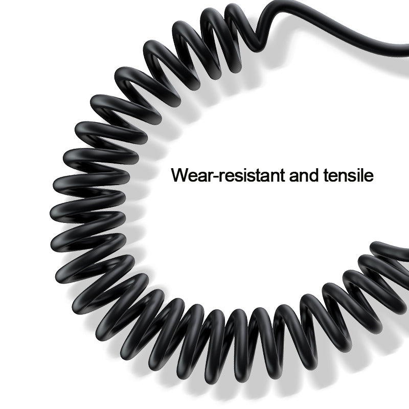 40w 5a Usb Type C Data Cable Micro Usb Spring Pull Telescopic Fast