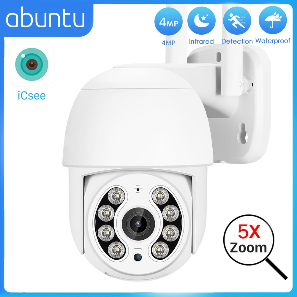 4mp Hd Wifi Ip Camera Outdoor Security Color Night Vision 2mp Wireless
