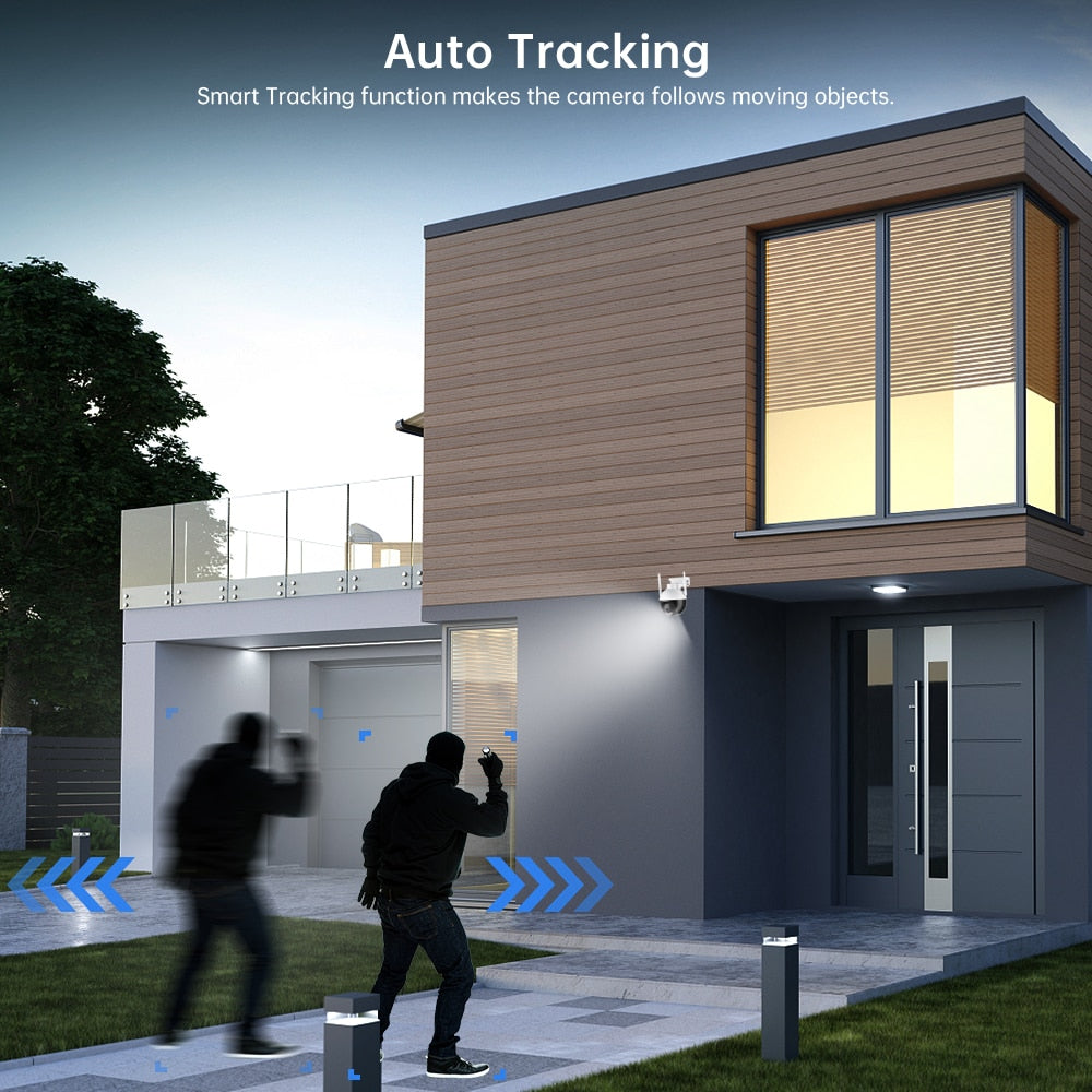 4mp Hd Wifi Ip Camera Outdoor Security Color Night Vision 2mp Wireless