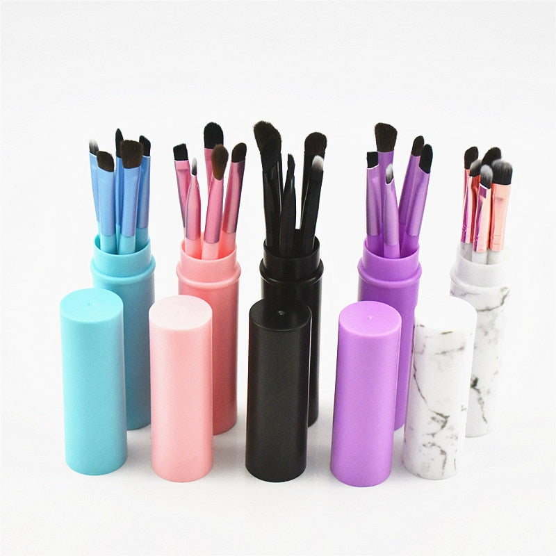 5pcs Pony Hair Makeup Brush Tool Set Makeup Powder Eyeshadow