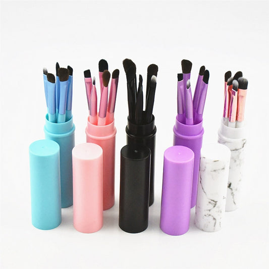 5pcs Pony Hair Makeup Brush Tool Set Makeup Powder Eyeshadow