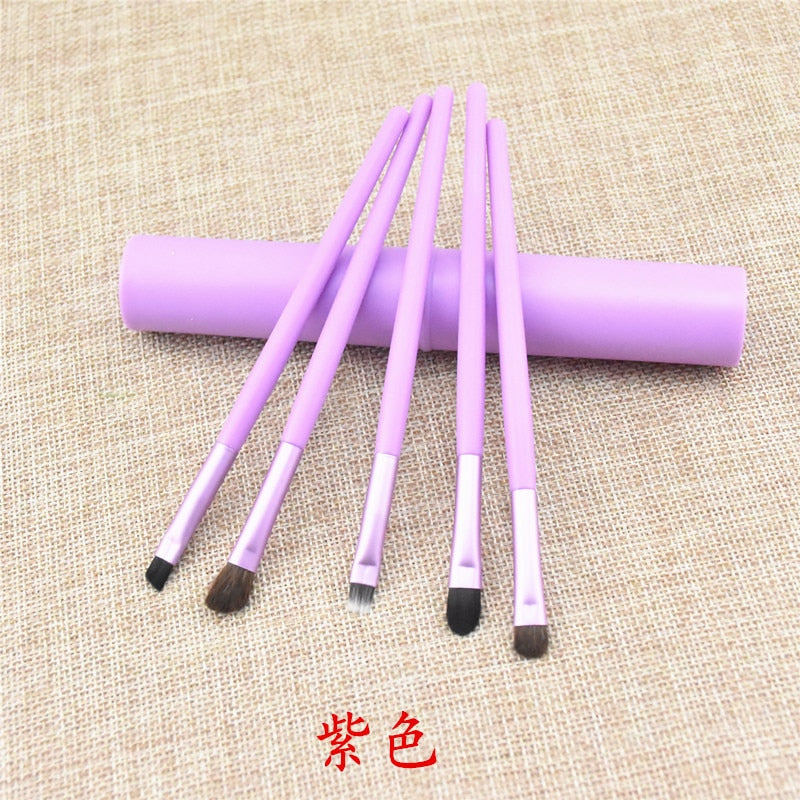 5pcs Pony Hair Makeup Brush Tool Set Makeup Powder Eyeshadow