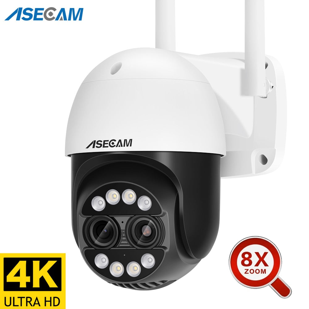 4k Outdoor Wifi Surveillance Cameras | 4k 8mp Dual 8x Zoom Ptz Camera