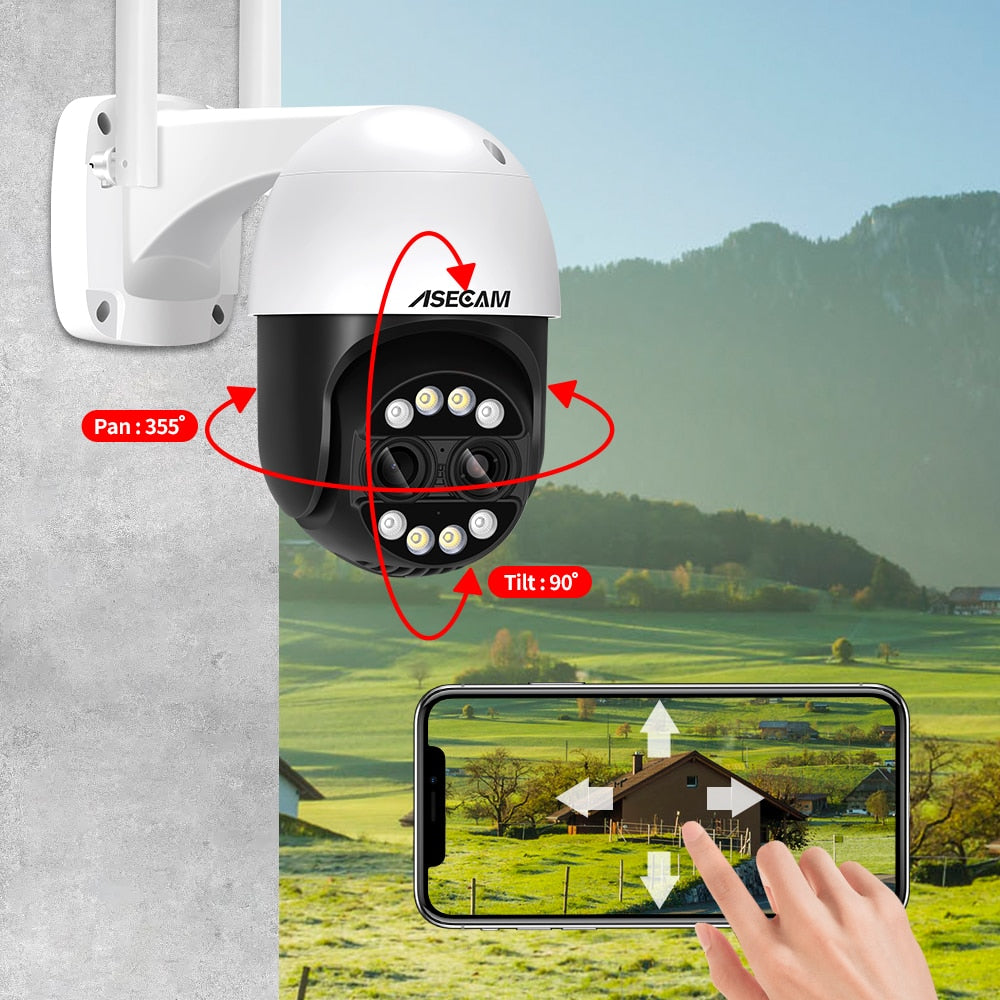 4k Outdoor Wifi Surveillance Cameras | 4k 8mp Dual 8x Zoom Ptz Camera