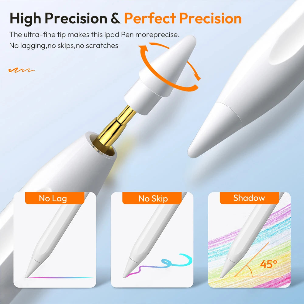 Replacement Tips for Apple Pencil 1st/2nd Gen iPencil Nibs No Wear Out