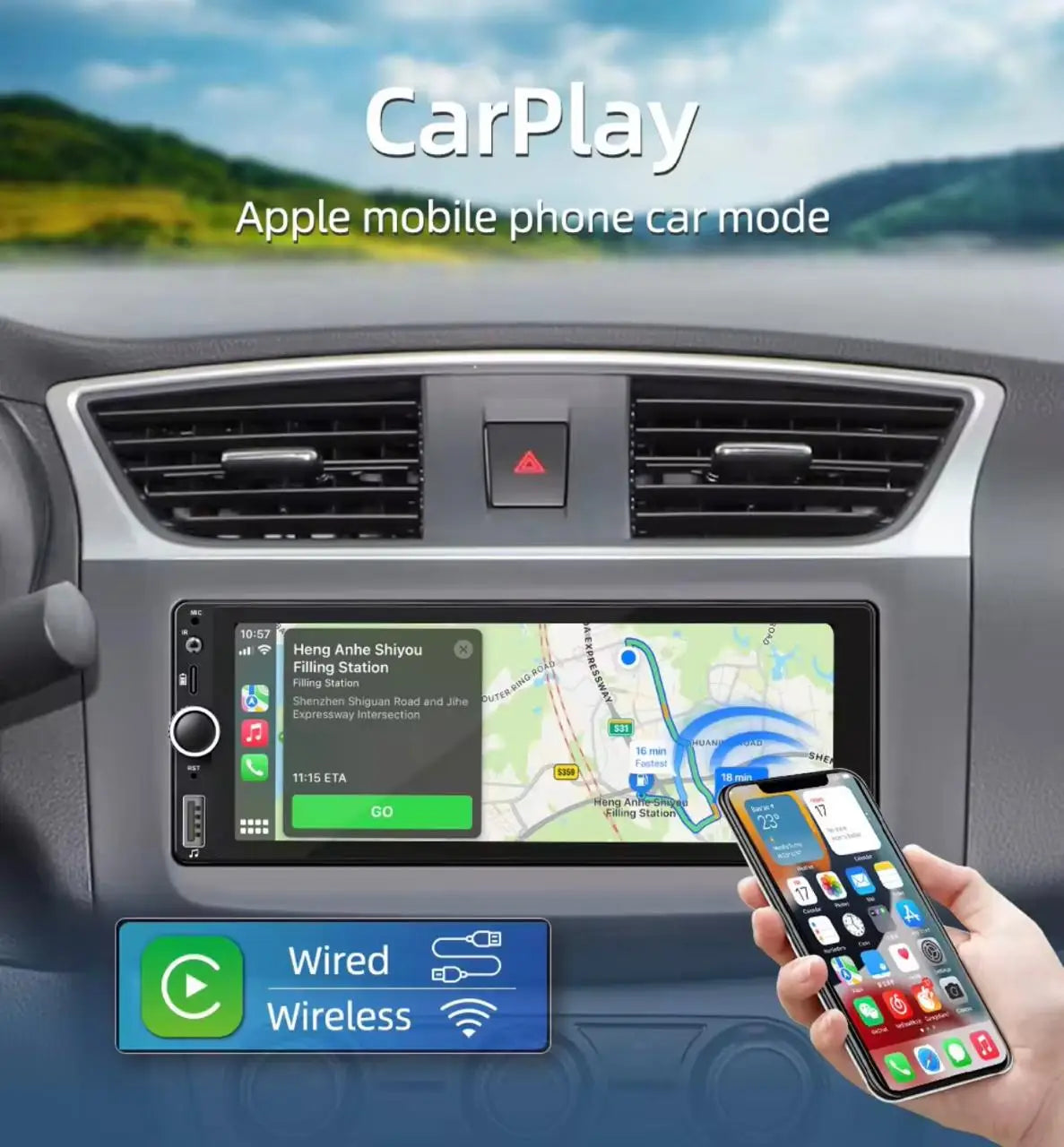 Central Multimedia MP5 Pro Screen 6.86 "1din Universal Linux system