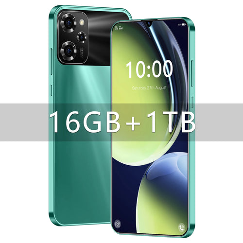 2025 NEW Mobile Phone X5 Pro 7.3 HD Screen SmartPhone 16G+1T 5G Dual