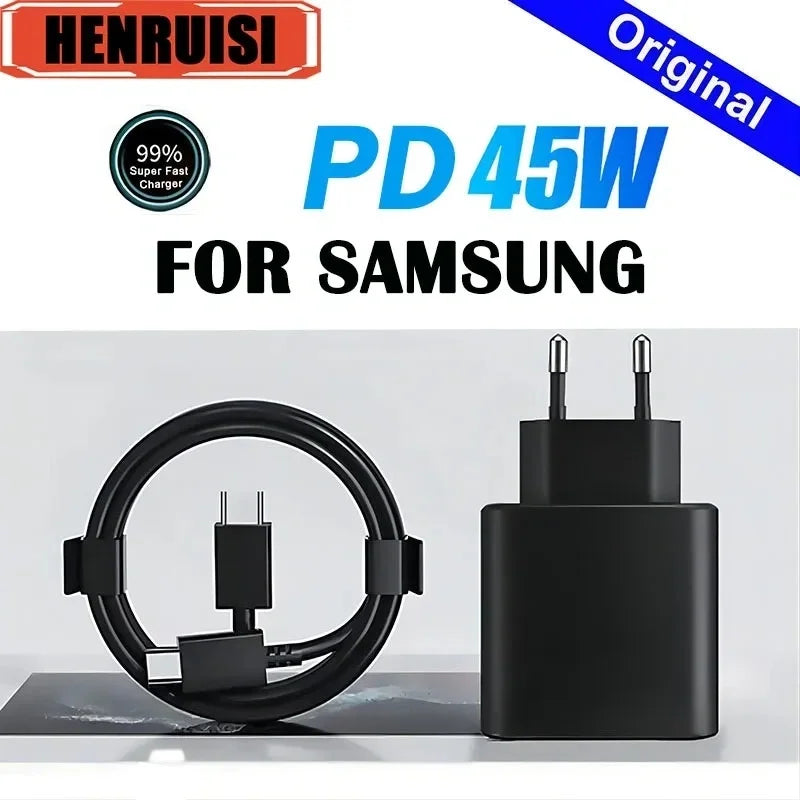 For Samsung 45W Ultra Fast Charger Cable Type C Cable USB C For