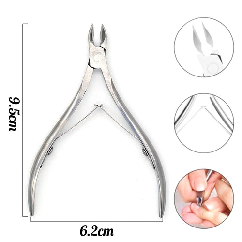 4 Pcs/Set Professional Stainless Steel Nail Cutter Scissor Nippers