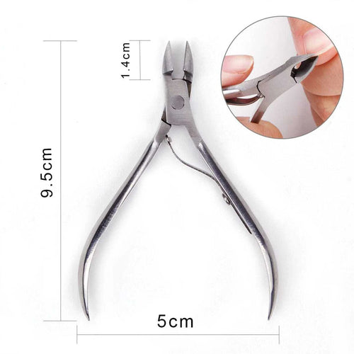 4 Pcs/Set Professional Stainless Steel Nail Cutter Scissor Nippers
