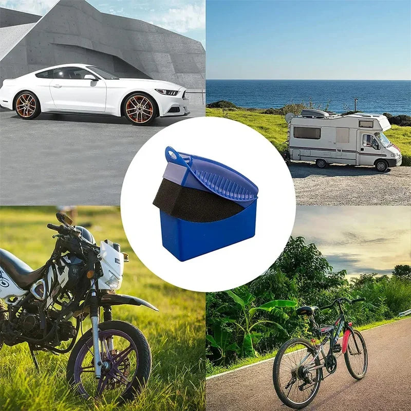 2Piece Car Tires Waxing Polishing Cleaning Wipe Washing Tire Tyre