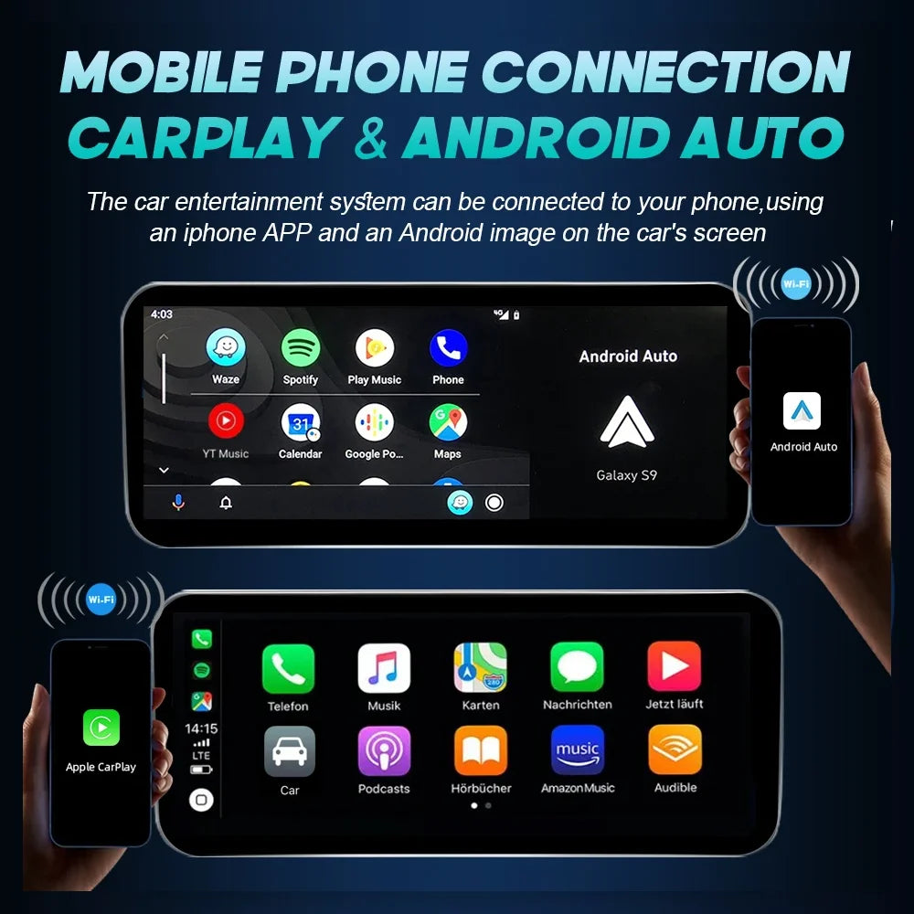 Android 14 Auto Radio CarPlay For Audi A6 C6 4f  For Audi Q7 4L