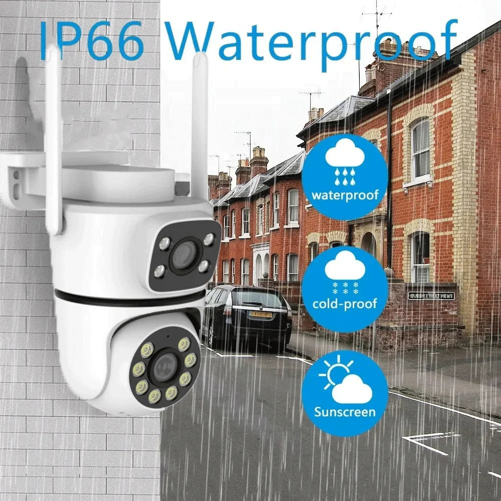 Tuya 10MP Dual-Lens 5G Wifi Camera PTZ Outdoor 4K HD Dual Screen Home