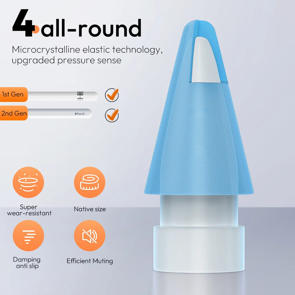 Replacement Tips for Apple Pencil 1st/2nd Gen iPencil Nibs No Wear Out