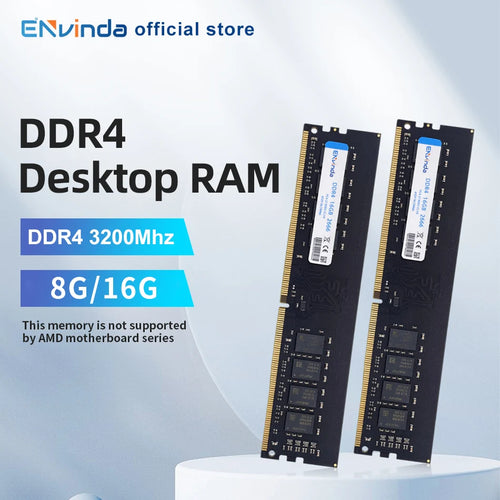 ENVINDA DDR4 PC RAM Memoria 8GB 16GB 3200MHz DIMM Desktop Computer