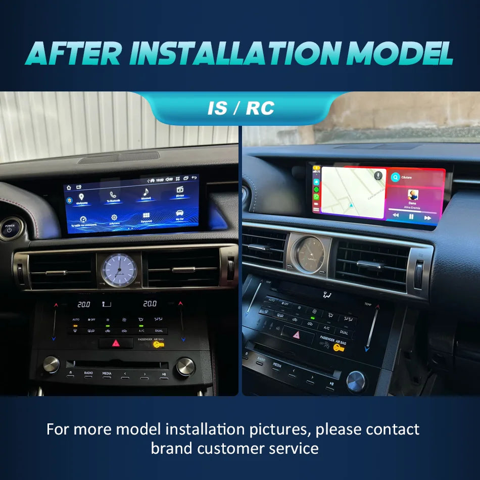 Nunoo Android 14 Wireless Carplay Auto Radio For Lexus IS RC 200 250