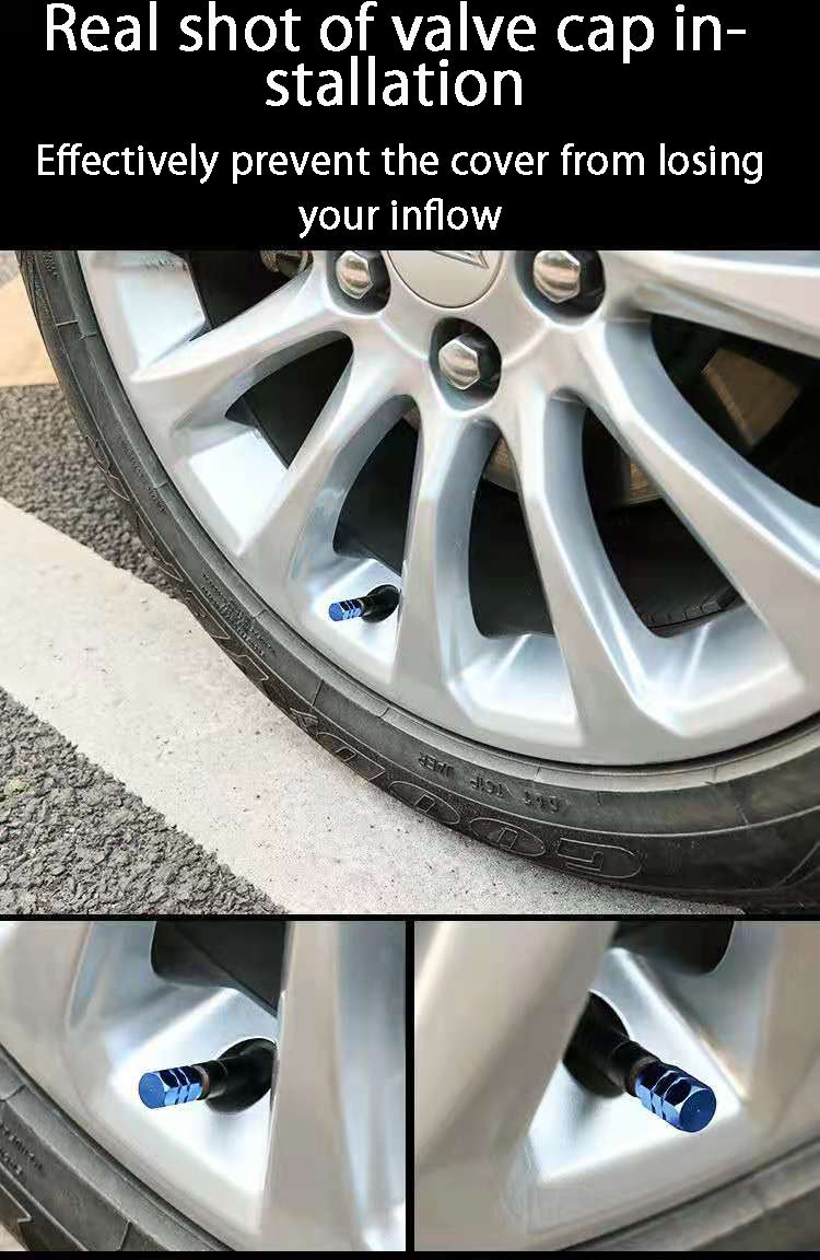 Aluminum Alloy Car Wheel Tire Valve Caps Tyre Rim Stem Covers Airdust