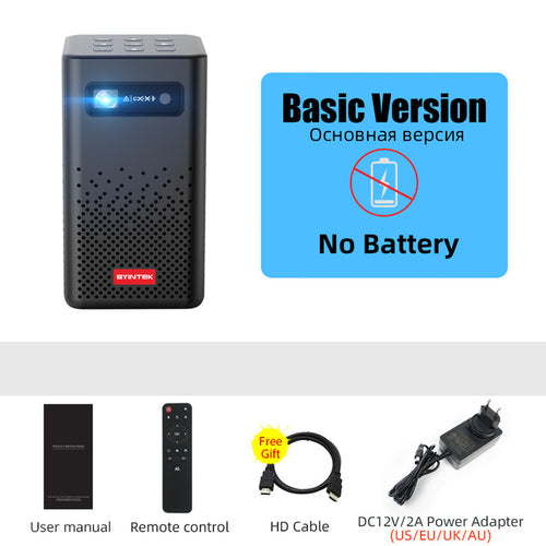 Byintek P20 Mini Portable Pico Smart Android Wifi Screenless Tv Laser